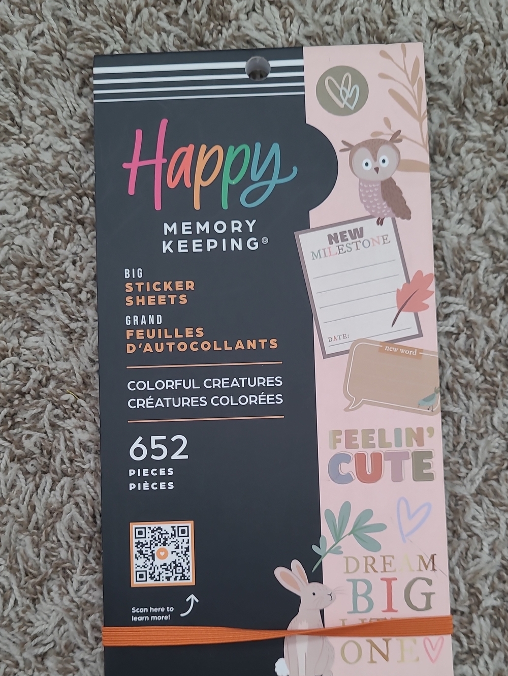 Happy Memory Keeping Big Sticker Sheets — Colorful Creatures (Multicolor)